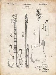 Guitar Patent - Vintage Parchment | Obraz na stenu