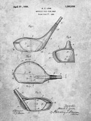 Metallic Golf Club Head Patent - Slate | Obraz na stenu