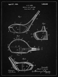 Metallic Golf Club Head Patent - Vintage Black | Obraz na stenu