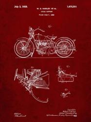 Cycle Support Patent - Burgundy | Obraz na stenu