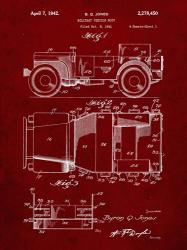 Military Vehicle Body Patent - Burgundy | Obraz na stenu