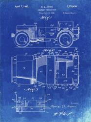Military Vehicle Body Patent - Faded Blueprint | Obraz na stenu