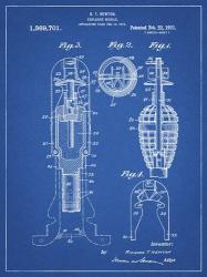 Explosive Missile Patent - Blueprint | Obraz na stenu