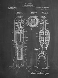 Explosive Missile Patent - Chalkboard | Obraz na stenu