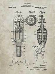 Explosive Missile Patent - Sandstone | Obraz na stenu