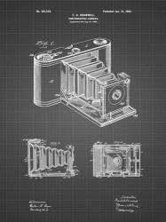 Photographic Camera Patent - Black Grid | Obraz na stenu