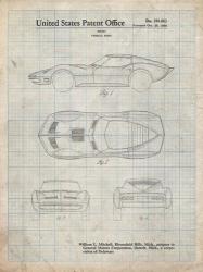 Vehicle Body Patent - Antique Grid Parchment | Obraz na stenu