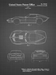 Vehicle Body Patent - Black Grid | Obraz na stenu