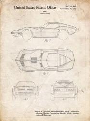 Vehicle Body Patent - Vintage Parchment | Obraz na stenu