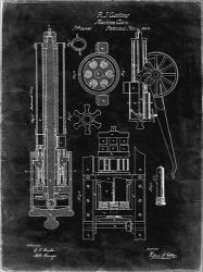 Machine Gun Patent - Black Grunge | Obraz na stenu