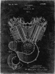 Engine Patent - Black Grunge | Obraz na stenu