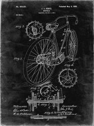Bicycle Patent - Black Grunge | Obraz na stenu