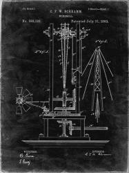 Windmill Patent - Black Grunge | Obraz na stenu