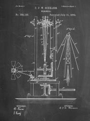 Windmill Patent - Chalkboard | Obraz na stenu