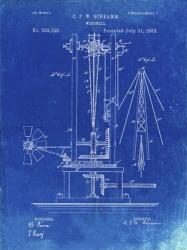 Windmill Patent - Faded Blueprint | Obraz na stenu
