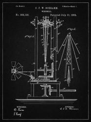 Windmill Patent - Vintage Black | Obraz na stenu