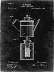 Coffee Percolator Patent - Black Grunge | Obraz na stenu