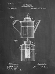 Coffee Percolator Patent - Chalkboard | Obraz na stenu