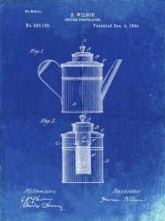 Coffee Percolator Patent - Faded Blueprint | Obraz na stenu