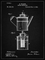 Coffee Percolator Patent - Vintage Black | Obraz na stenu