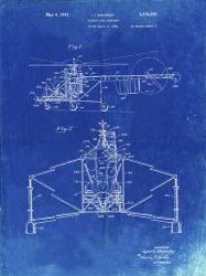 Direct-Lift Aircraft Patent - Faded Blueprint | Obraz na stenu