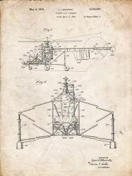 Direct-Lift Aircraft Patent - Vintage Parchment | Obraz na stenu