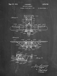 Amphibian Aircraft Patent - Chalkboard | Obraz na stenu