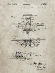 Amphibian Aircraft Patent - Sandstone | Obraz na stenu