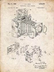 Photographic Camera Accessory Patent - Vintage Parchment | Obraz na stenu