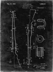Semi-Automatic Rifle Patent - Black Grunge | Obraz na stenu