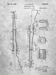Semi-Automatic Rifle Patent - Slate | Obraz na stenu