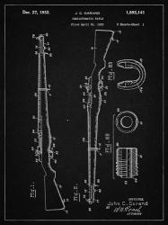 Semi-Automatic Rifle Patent - Vintage Black | Obraz na stenu