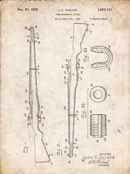 Semi-Automatic Rifle Patent - Vintage Parchment | Obraz na stenu