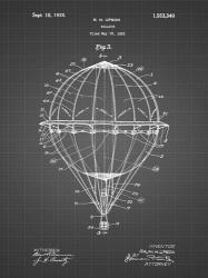 Balloon Patent - Black Grid | Obraz na stenu