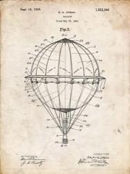 Balloon Patent - Vintage Parchment | Obraz na stenu