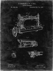 Sewing Machine Patent - Black Grunge | Obraz na stenu