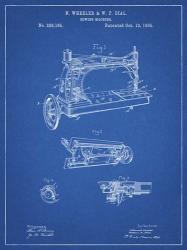 Sewing Machine Patent - Blueprint | Obraz na stenu