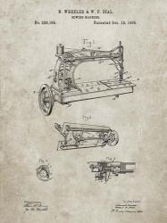 Sewing Machine Patent - Sandstone | Obraz na stenu