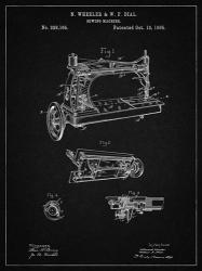 Sewing Machine Patent - Vintage Black | Obraz na stenu