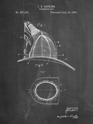 Fireman's Hat Patent - Chalkboard | Obraz na stenu