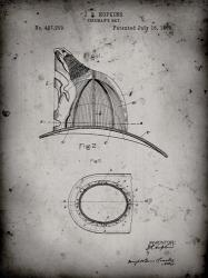 Fireman's Hat Patent - Faded Grey | Obraz na stenu
