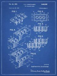 Toy Building Brick Patent - Blueprint | Obraz na stenu