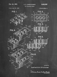 Toy Building Brick Patent - Chalkboard | Obraz na stenu