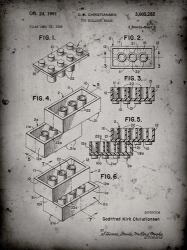 Toy Building Brick Patent - Faded Grey | Obraz na stenu