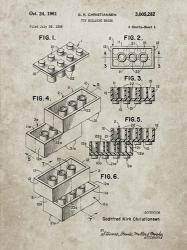 Toy Building Brick Patent - Sandstone | Obraz na stenu