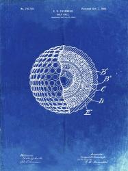 Golf Ball Patent - Faded Blueprint | Obraz na stenu