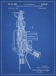 Firearm With Auxiliary Bolt Closure Mechanism Patent - Blueprint | Obraz na stenu