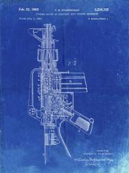 Firearm With Auxiliary Bolt Closure Mechanism Patent - Faded Blueprint | Obraz na stenu