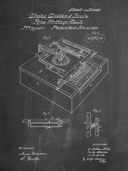 Type Writing Machine Patent - Chalkboard | Obraz na stenu