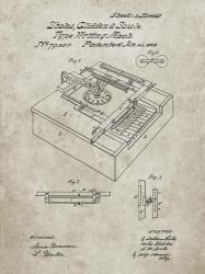 Type Writing Machine Patent - Sandstone | Obraz na stenu